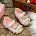 Cross-border new fashion sequins crown princess shoes ladies children's shoes anti-slip soft soled toddler shoes baby shoes baby.
