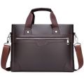 Men's Business Briefcases PU Leather Shoulder Messenger Bags Travel Handbag Totes For Macbook 13.3 14 15.4 inch Male Laptop Bag.