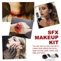 3Pcs/Set Creative Coagulated Blood Gel Safe No Odor Blood Gel Halloween Dress Up Party Scar Wax Kit.
