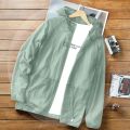 Summer sun protection coat men's sun protection coat ice silk sun protection clothing fishing clothing hooded sun protection clothing wholesale. 