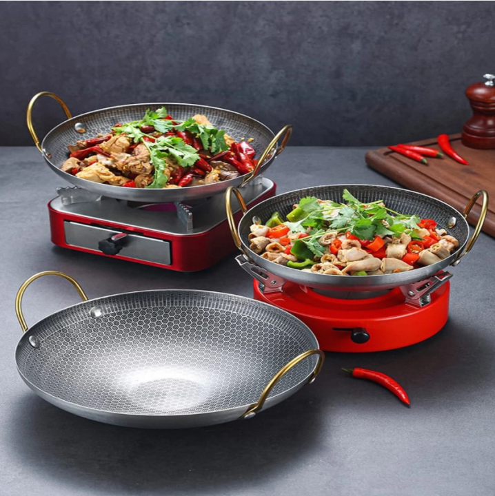 Honeycomb%20Nonstick%20Iron%20Deep%20Two%20Handled%20Frying%20Pan%20-%20Image%203
