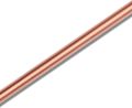 Copper Straws Food Safe Solid Copper Mule Drinking Straws(Set 1 of 4) 8.5inch Straight Cleaning Brush Included. 