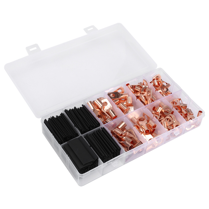 Sorting Wire 260PCS Copper Ring Terminal Wire Crimp SC Bare Cable Connector Sorting ...