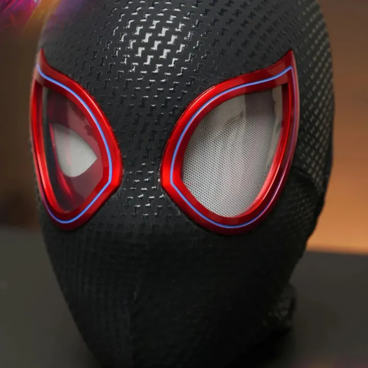 Marvel%20Mascara%20Miles%20Spiderman%20Headgear%20Cosplay%20Moving%20Eyes%20Electronic%20Mask%20Spider%20Man%201:1%20Remote%20Control%20Toys%20For%20Adults%20Giftscosplay%20-%20Image%203