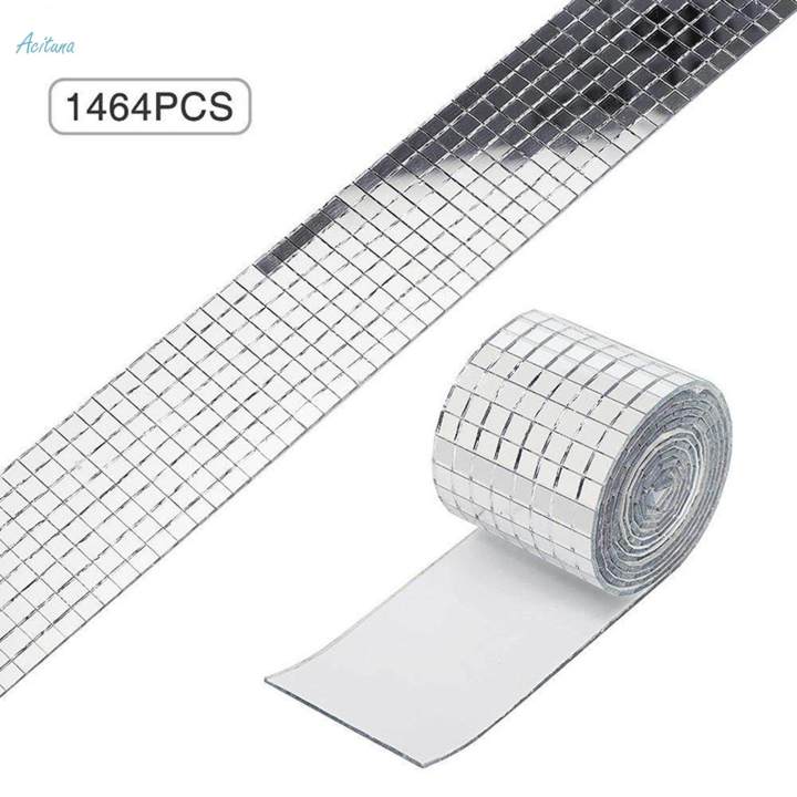 Mirror%20Tiles%20Mini%20Mosaic%20Stickers%20for%20Photo%20Frame%20DIY%20Disco%20Ball%20Bathroom%2030x30cm%20Big%20Tile%20-%20Image%206