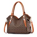 Fashion Large Soft Leather Ladies Bag European and American Retro Ladies Large Capacity Shoulder Handbag PU Material.