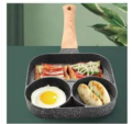 3 In 1 Frying Pan Multipurpose Burger Pan Non-Stick Crepe Pan Stone Pan RPu3. 
