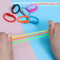 LSGS 12pcs Silicone Shoelaces Round Elastic Shoe Laces Safty No Tie Shoelace For Men Women Children All Sneakers Fit Strap Shoe Laces.