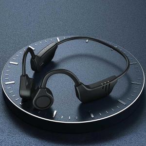 K9 Bone Conduction Headphones Bluetooth Wireless Earphones with Mic Running Headphones Open-Ear Sweatproof Ultralight Sports Headphones For Running Cycling Driving Gym Black - Neckband