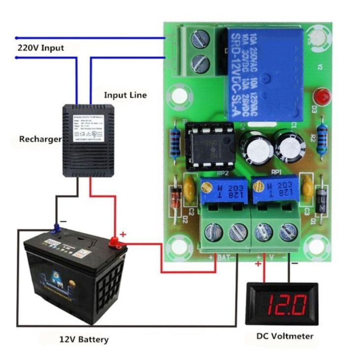 XH-M601%2012V%20Charging%20Control%20Board%20Intelligent%20Charger%20Power%20Control%20Panel%20Automatic%20Charging%20Power%20XHM601%20XHM%20601%20-%20Image%202