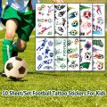 Kids Temporary Tattoos Football Soccer Fan Tattoo Sticker Tatoo Waterproof Tatto Hand Arm Foot For Child Boy.