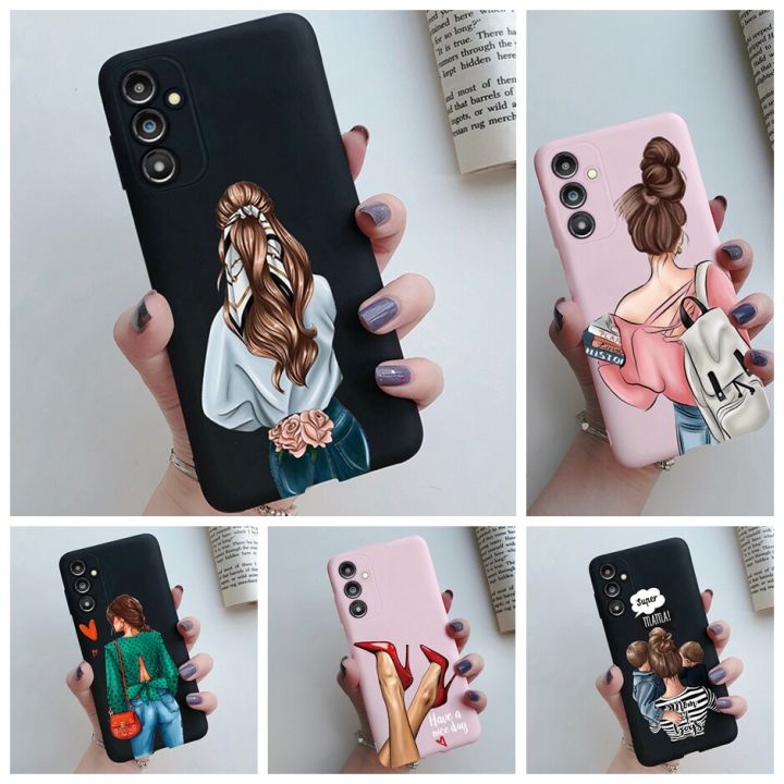 For Samsung A14 5G Case Cover Silicone Girl Pattern Fashion Soft Shell for Samsung Galaxy A14 SamsungA14 5G Phone Cases Bumper For Boys Girls Men Women