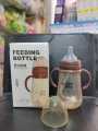 Baby Love PP feeding bottle 3-6 months 240/300ml old and over 1 year old baby duckbill cup children's straw drinking cup anti-flatulence anti-drop cup -1pcs. 