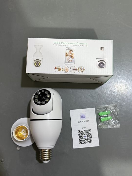 Z-IOT CAM Apps Wireless Indoor Security Camera 1080p Full Hd Light Bulb Camera 360 With Night Vision Camera
