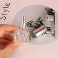 Mini Transparent Glass Perfume Spray Bottle Clear Glass Makeup Sub-Bottling Sample Bottle For Cosmetic Travel Portable.