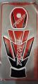 Motorcycle fuel tank pad sticker for bajaj discover or discover tank pad full - Red. 