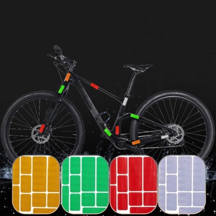 Bike Frame Sticker Reflective Sticker Car Motorcycle MTB Bicycle Decal Safety Warning Cycling Reflective Tape Bike Accessories
