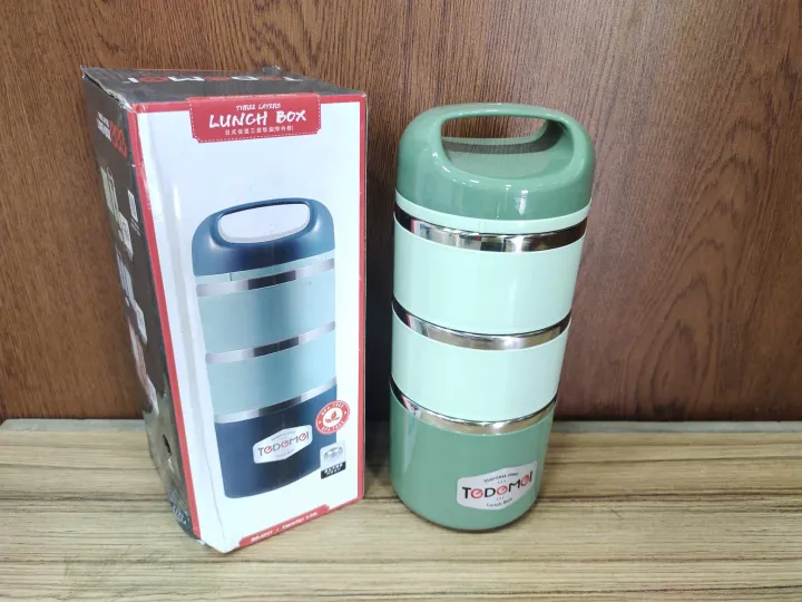 Tedemei%203%20Layers%20with%20Handle%20Inner%20Stainless%20Steel%20Bento%20Lunch%20box%20-%201430%20ml%20-%20Pink%20-%20Image%204