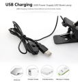 3W USB Clip Holder Light LED Desk Lamp Dimmable Flexible Table Lamp Children Study Reading Book Light for Home Bedroom Living Room. 