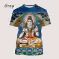 Fashion Men Clothing New Indian Religious Mythology Lord 3D Print T-shirt Personalized Street Unisex Oversized T Shirt Tops. 