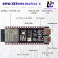 ESP32 S3 Development Board ESP32-S3-DevKitC-1-N16R8 WiFi + Bluetooth MCU Module, Dual Type-C ESP32-S3-WROOM-1 Cores Microcontroller Processor Integrates Complete Wi-Fi and BLE Functions. 