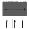 Flexible Gooseneck Microphone Stand with Desk Clamp for Radio Broadcasting Studio, Live Broadcast Equipment, Stations. 
