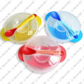 Baby Bowl Set: With a Spoon, Made of Silicone Material (Multicolor).