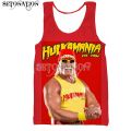 Hulk Hogan vest men/women New fashion cool 3D printed vest summer casual Harajuku style streetwear tops dropsping. 