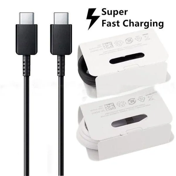 Samsung%20Cable%20Type%20C%20P%E2%80%8BD%20USB%20C%20To%20USB%20C%2025/45W%20Super%20Fast%20Charging%20USB%20Cable%20-%20Black%20&%20White%20-%20Image%204