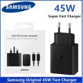 Genuine 45W Super Fast Charger Plug USB-C Type C. 