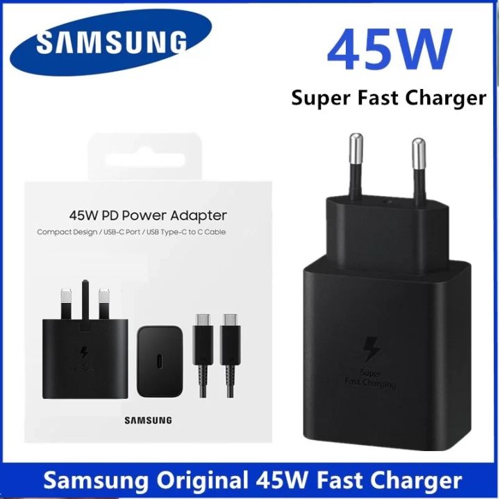 Genuine 45W Super Fast Charger Plug USB-C Type C