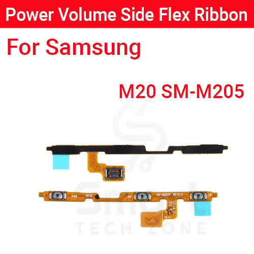 Samsung M20 SM-M205 Power on / off Switch Button Side Volume Up Down Buttons Flex Cable Replacement Parts