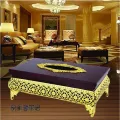 European-style classical luxury high-end tissue box gold-plated pumping tray gift tissue holder. 