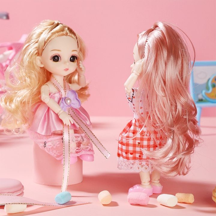 Doll%20Girl%20Toy%20Mini%20Doll%20Movable%20Joint%20Baby%203d%20Doll%20Beautiful%20Toys%20for%20Girls%20Clothes%20Dress%20Up%201/12%20Fashion%20Doll%2017cm%20Girls%20Gifts%20-%20Image%205