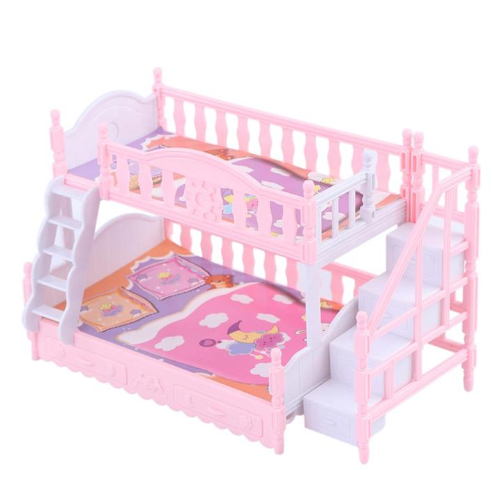 【Factory-direct】 Doll European Style Bunk Bed Double Bunk Bed Girl Birthday