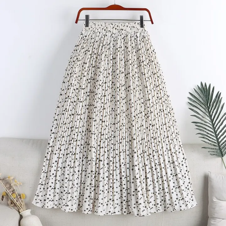 Spring%20Summer%20Skirt%20Women%202022%20New%20Vintage%20Floral%20Print%20Chiffon%20Pleated%20Skirt%20Elastic%20High%20Waist%20Casual%20Midi%20Skirt%20Women%20Clothes%20-%20Image%206