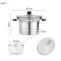 Deep Fryer Pot Portable Soup Pot Frying Basket for Picnic. 