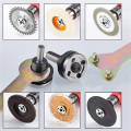 2X Drill Angle Grinder Adapter with Flange Nut Parts Set,6Set Replacement Grinder Flange Nuts and Wrench Conversion Tool.