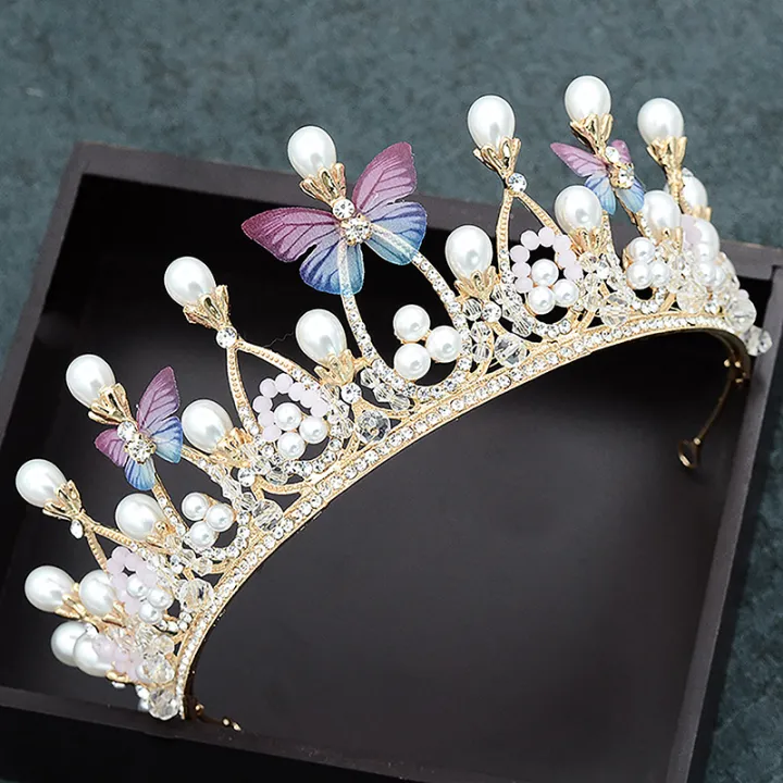 1Pc%20Crystal%20Princess%20Crown%20Rhinestone%20Tiara%20for%20Girl%20Birthday%20Wedding%20Model%20Catwalk%20Queen%20Crown%20Pearl%20Butterfly%20Hair%20Jewelry%20Mzea%20-%20Image%203