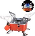 Portable Card Type Campaign Butane Gas Stove Burner with 2 pcs gas Cylinder bottle free. 
