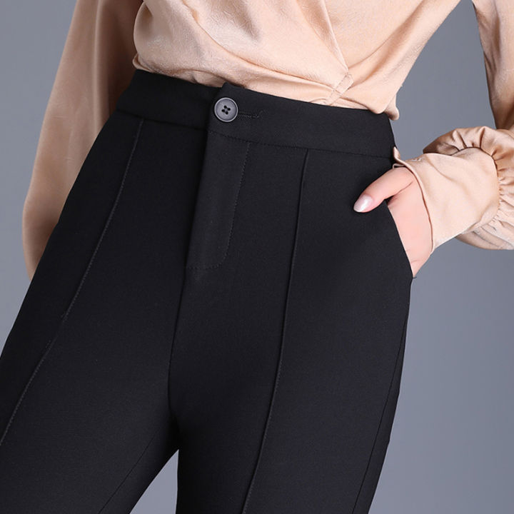Classic%20Gray%20Women%20Pants%20Office%20Lady%20High%20Waist%20Flare%20Pants%20Casual%20Solid%20Black%20Straight%20Trousers%20Female%20Streetwear%20Clothing%20-%20Image%205