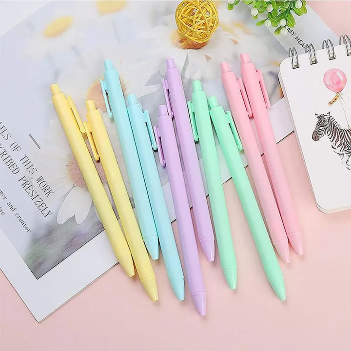10%20Pcs/Set%20Kawaii%20Candy%20Colored%20Gel%20Pen%20Creative%20Macron%20Color%20Series%20Student%20Writing%20School%20Office%20Supply%20Stationery%20-%20Image%202