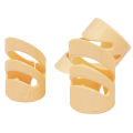 2 Set Of Guitar Picks Electric Acoustic Guitar Ukulele Index Finger Picks Alaska Pick Guitar Stringed Instrument Part Accessories, 3 Pcs M & 3 Pcs L - yellow.