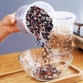 Food-grade Sealed Jars Large Capacity Transparent Plastic Sorting Grain Cans Pot Kitchen Refrigerator Preservation Storage Box. 
