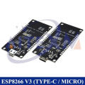 NodeMCU ESP8266 V3 Development Board With 0.96 Inch OLED Display CH340 ESP-12F WiFi Module TYPE-C USB For Arduino/Micropython. 