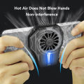 Rechargeable Universal Mini Mobile Phone Cooling Fan Radiator Turbo Hurricane Game Cooler Cell Phone Cool Heat Sink USB powered/ Rechargeable Chicken King Refrigeration Artifact Game Cooling Cooling Cooling Back Clip Live Streaming.