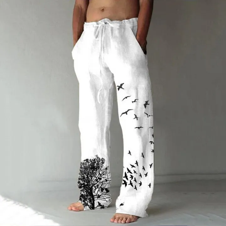 Men's%20Baggy%20Cotton%20Linen%20Pants%20Casual%20Pockets%20Wide%20Leg%20Pant%20Full%20Length%20Drawstring%20Men%20Plus%20Size%20Loose%20Vintage%20Pants%20Streetwear%20-%20Image%202