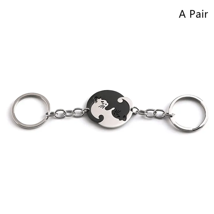 1Pair%20Cute%20Black%20Cat%20Keychain%20Patchwork%20Heart%20Round%20Couple%20Lovers%20Keyring%20Stainless%20Steel%20Backpack%20Car%20Key%20Ring%20Hanging%20Jewelry%20Cherry%20Super%20Store%20-%20Image%204