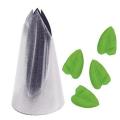 1 piece Stainless Steel Leaf Design Piping Nozzle For Cake Decoration (Model: Leaf).