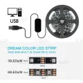 Dream Color RGBIC LED Strips Computer Monitor Back Light Bar USB 5V Screen Color Sync Smart Software Control Ambient Decor Lamp. 